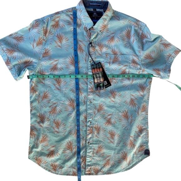 NWT Tropical Short Sleeve Button Shirt By MBS Premium Goods I Men's XL - Picture 11 of 12